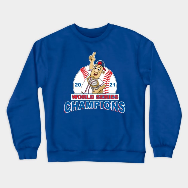 Braves World Series Champions- Blooper Trophy Crewneck Sweatshirt by GAMAS Threads